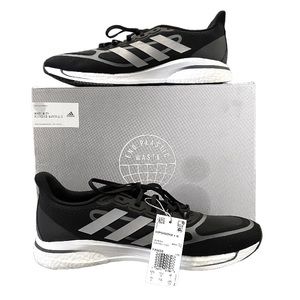 Adidas Supernova + M Running Shoes Black/Silver/Metallic Size 13 FX6658